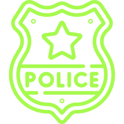 Police Badge Green